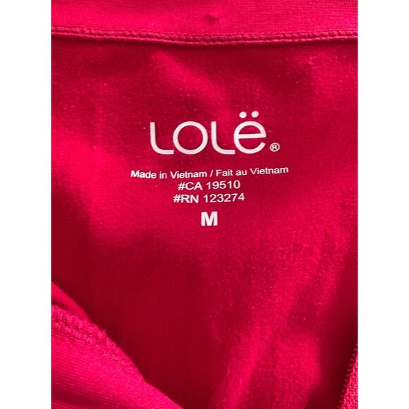 Lole 1/4 zip pullover top long sleeve cranberry woman’s size medium - Picture 3 of 5